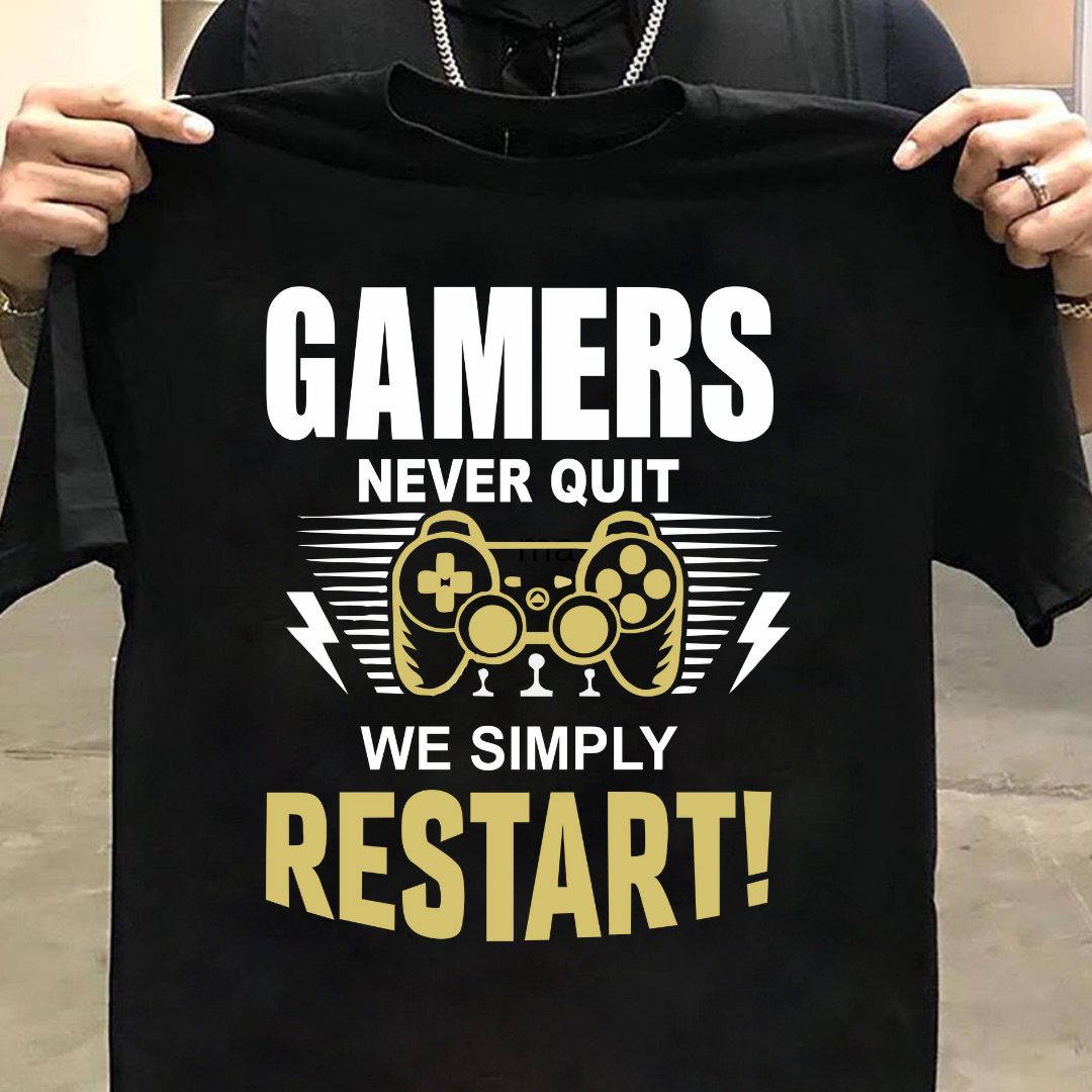 Gamers Never Quit Unisex T-Shirt