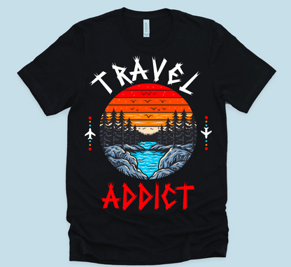 Travel Addict Unisex T-Shirt