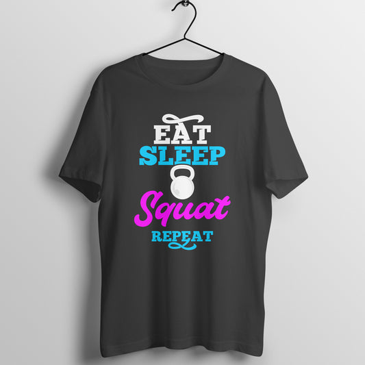 Eat Sleep Squat Repeat Unisex T-Shirt